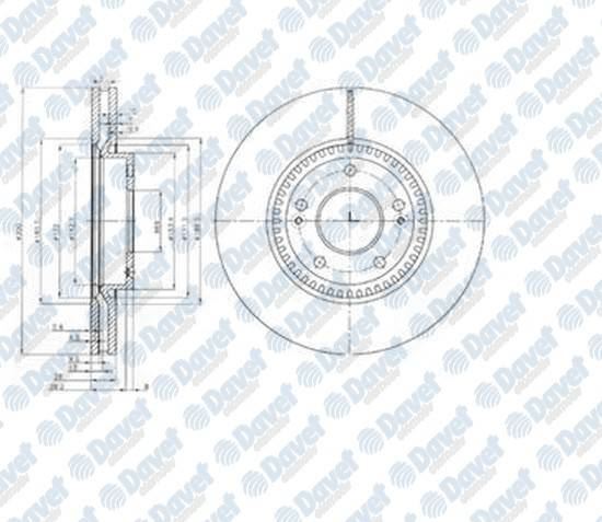 DELPHI BG4011 Fren Diski On (5d 300mm) Ix35 10- Sonata V Sportage 06-